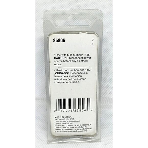 Adv Single Contact 3/4" Socket For Bulb Number 1156 By Dorman Conduct-Tite - Picture 2 of 6